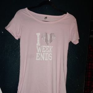 Pink sleep gown sz med NWOT